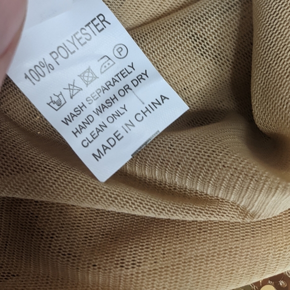 PRETTY GUIDE Gold Sequin Bodycon Pencil Skirt NWT Sz L - Picture 13 of 13